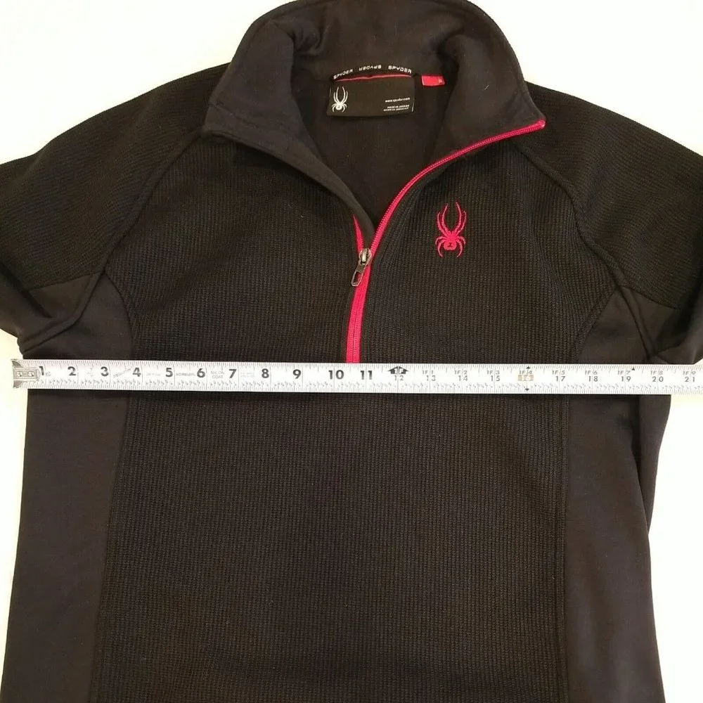 Spyder Black Jacket/Sweater with Red Details - Picture 4 of 10